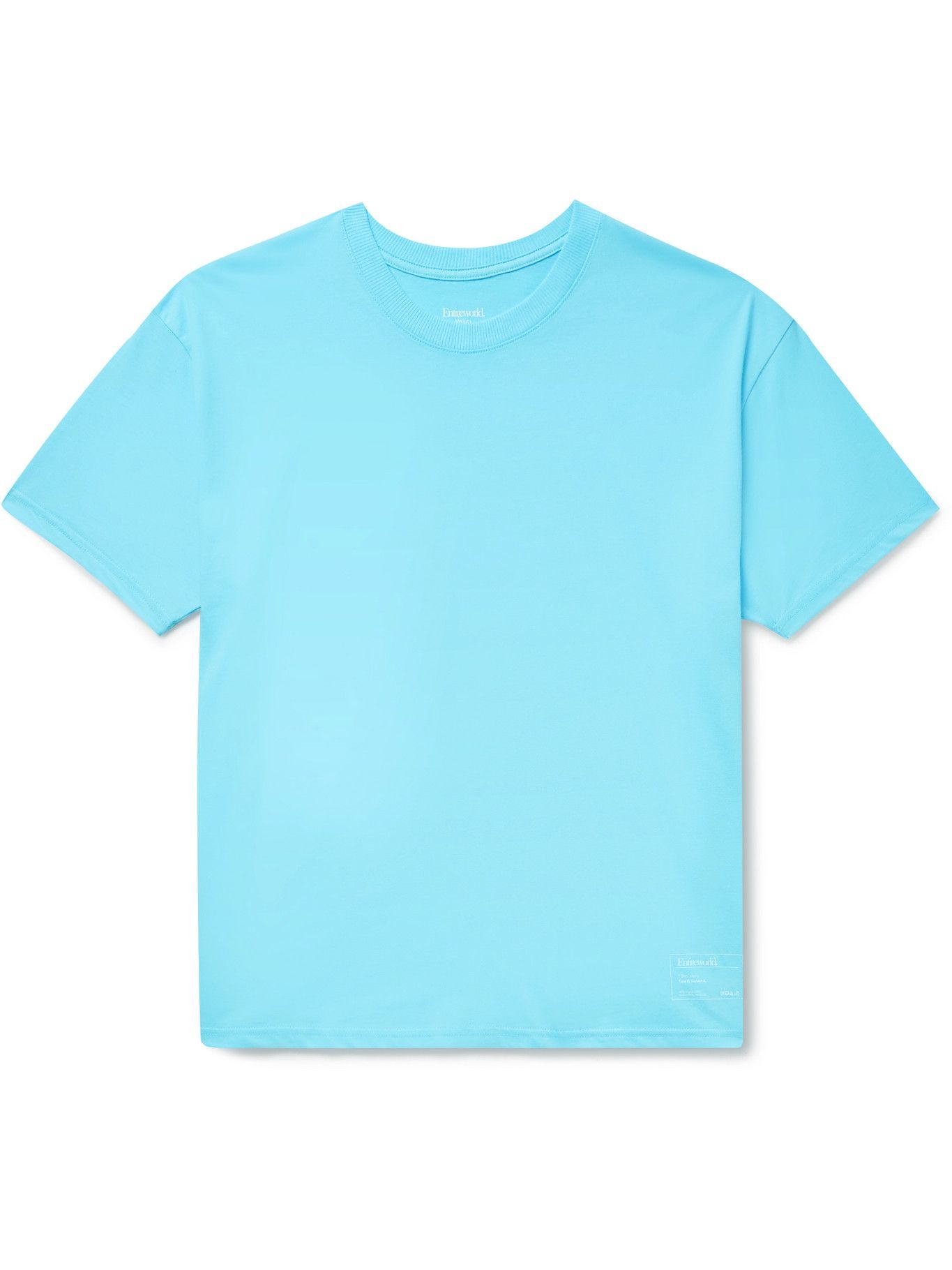 Entireworld Organic CottonJersey TShirt Blue Entireworld