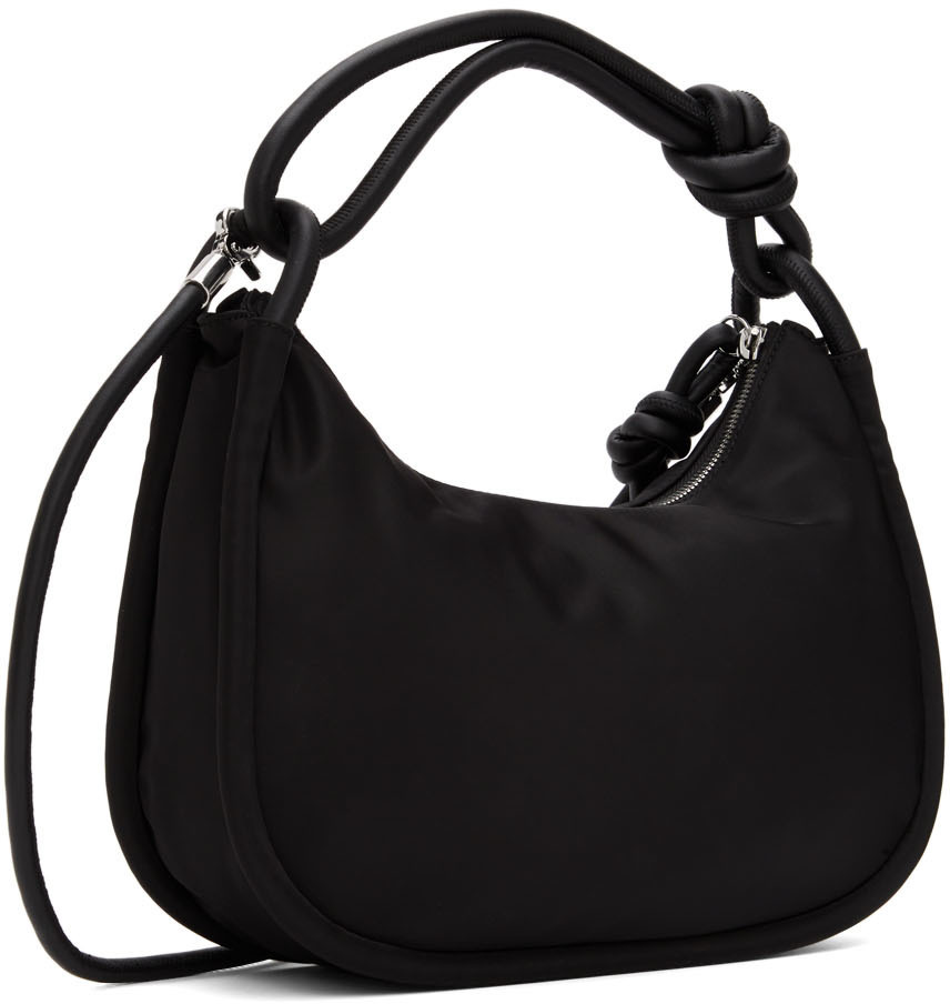 GANNI Black Knot Baguette Shoulder Bag GANNI