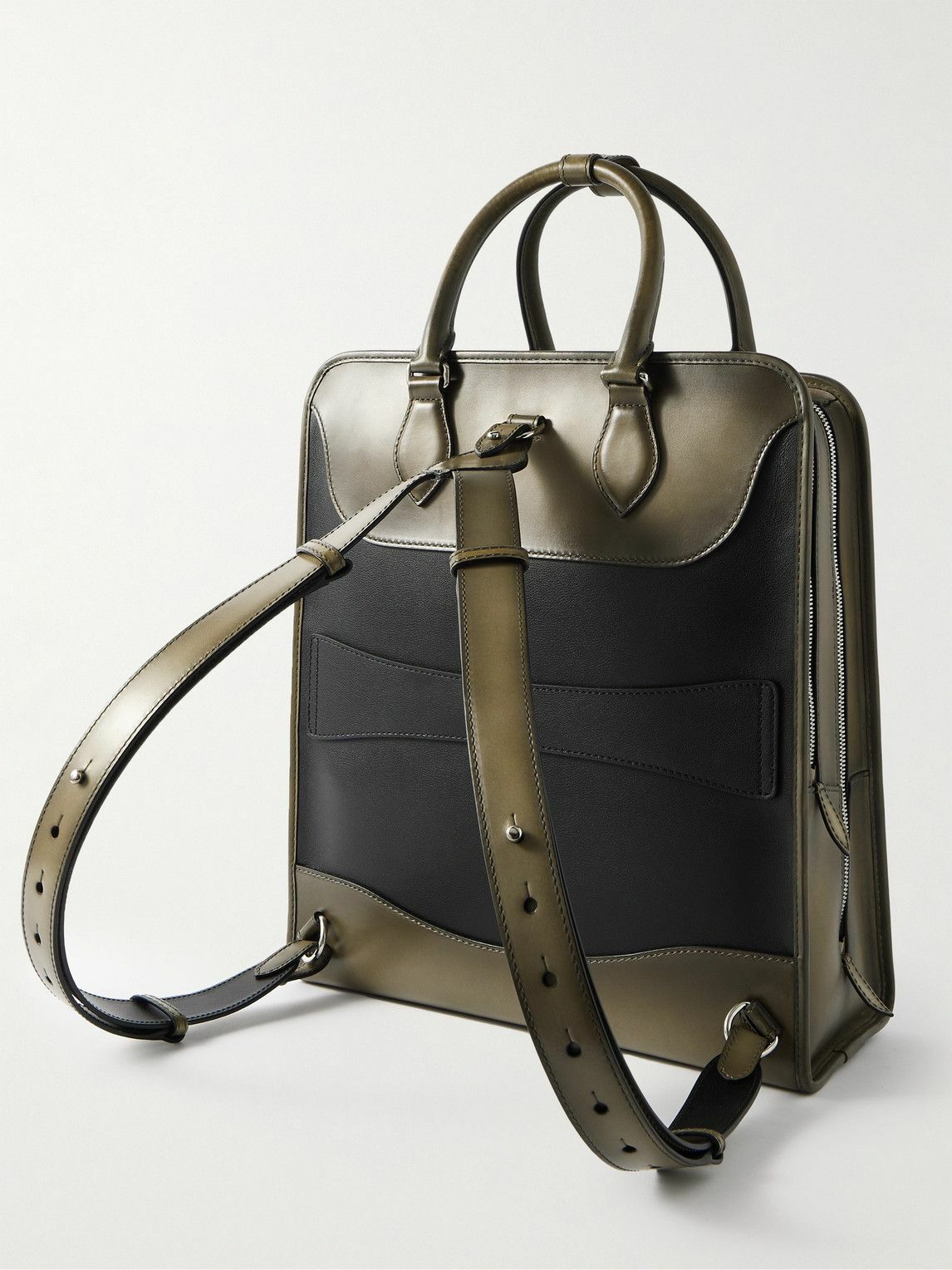 Berluti - Premier Jour Scritto Panelled Venezia Leather Backpack Berluti