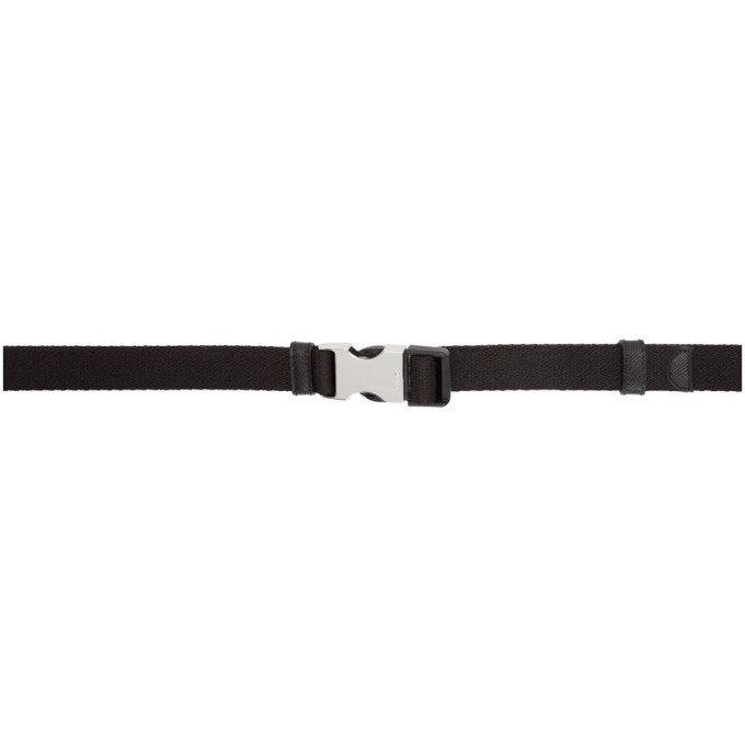 Prada Black Logo Buckle Belt Prada