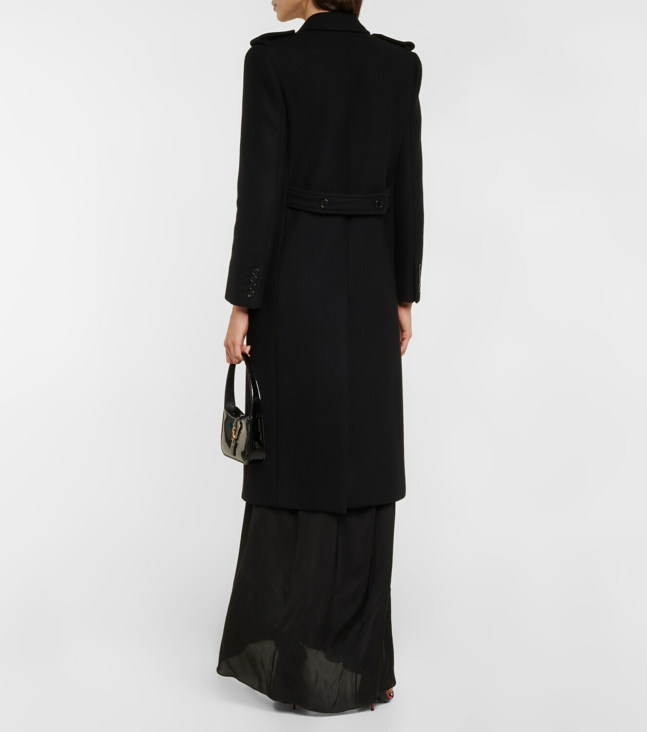 Saint Laurent Woolblend gabardine coat Saint Laurent