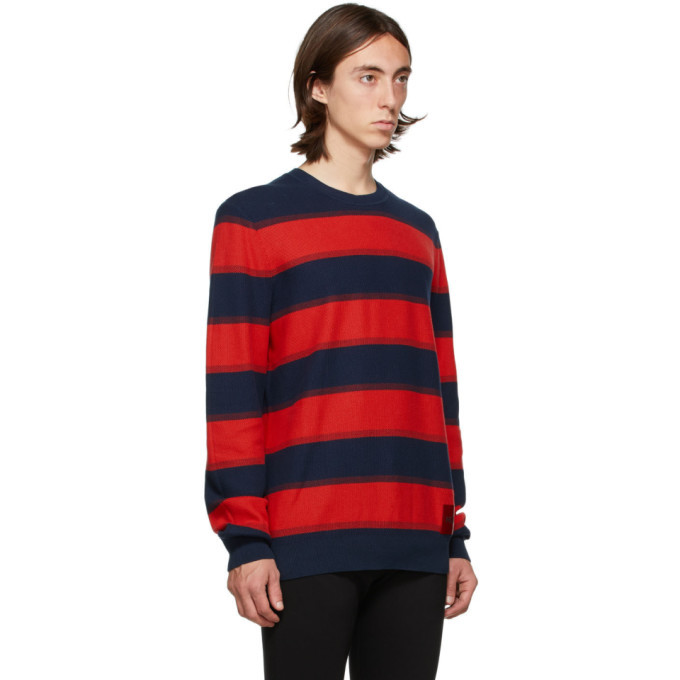 Red Striped Sanor Sweater Hugo Boss