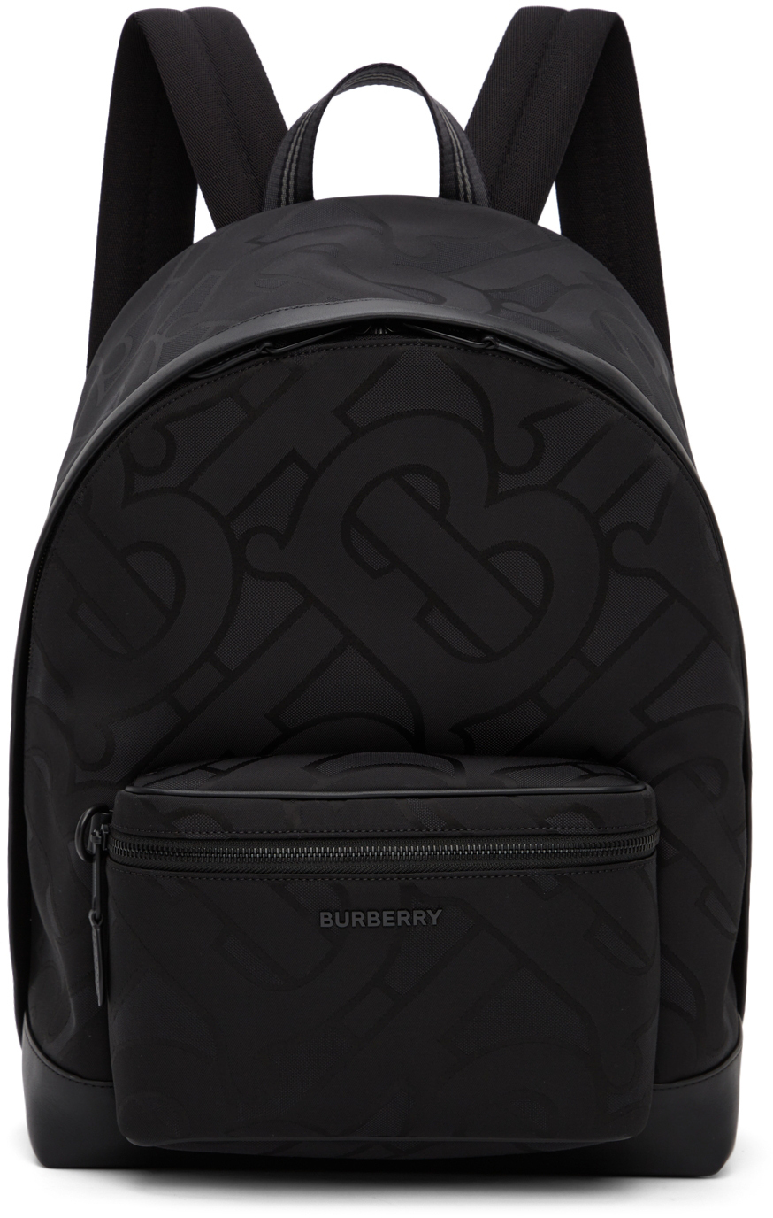 Photo: Burberry Black Jacquard Monogram Backpack