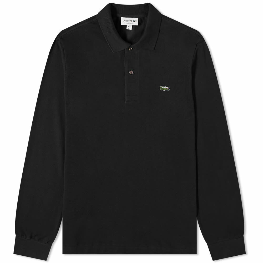 Lacoste Men's Long Sleeve Classic Polo Shirt in Black Lacoste