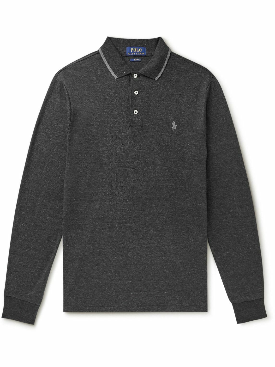 Polo Ralph Lauren - Logo-Embroidered Cotton-Jersey Polo Shirt - Black