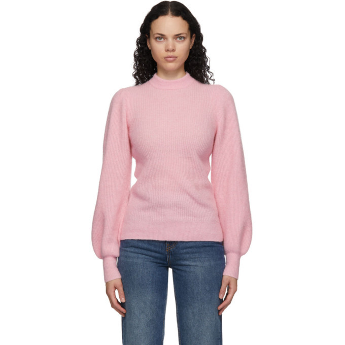 GANNI Pink Wool and Alpaca Sweater GANNI