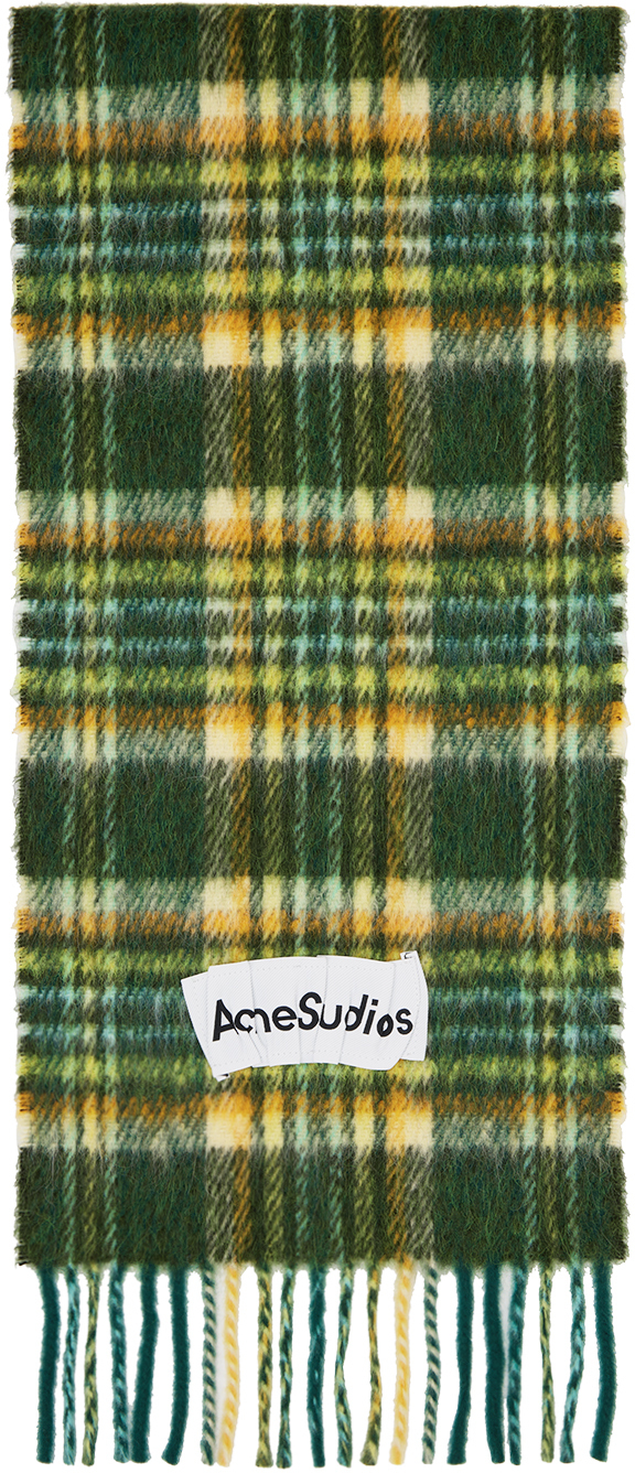 Acne Studios Green Veny Scarf Acne Studios