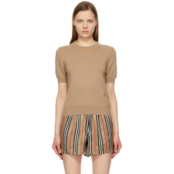 Burberry Beige Cashmere Constance Short 