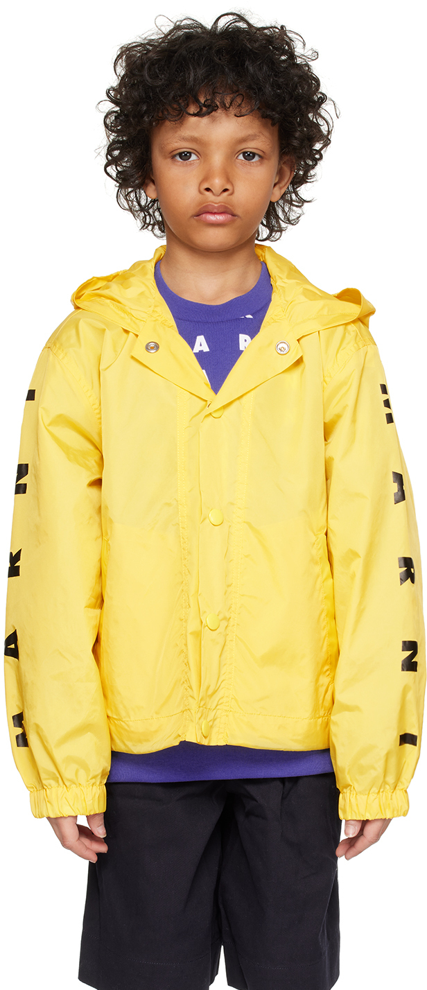 Marni Kids Yellow Waterproof Jacket Marni