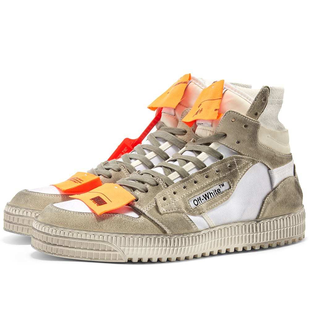 Off-White Off Court Leather & Suede Sneaker Off-White