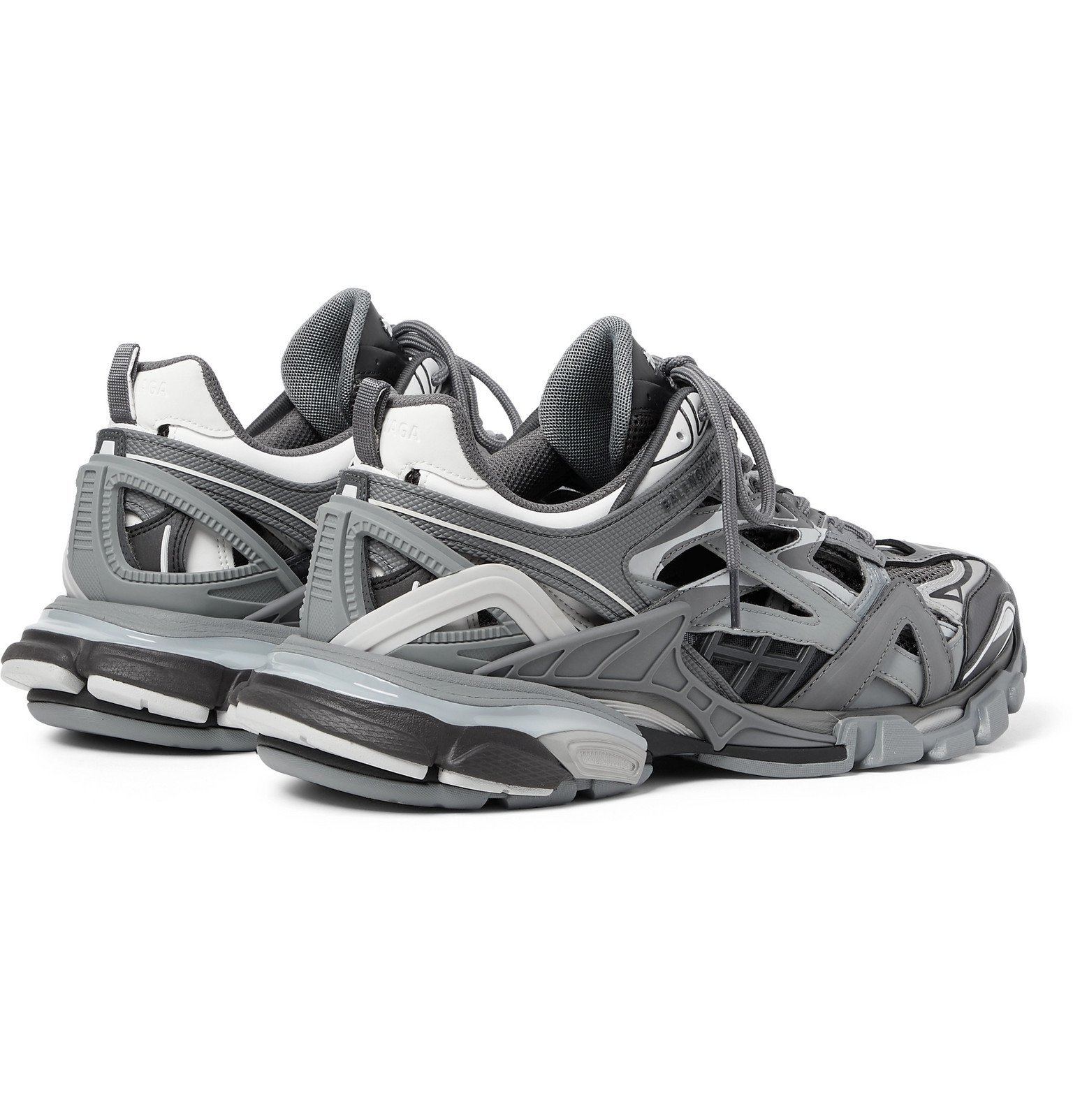 Balenciaga - Track Nylon, Mesh and Rubber Sneakers - Gray Balenciaga