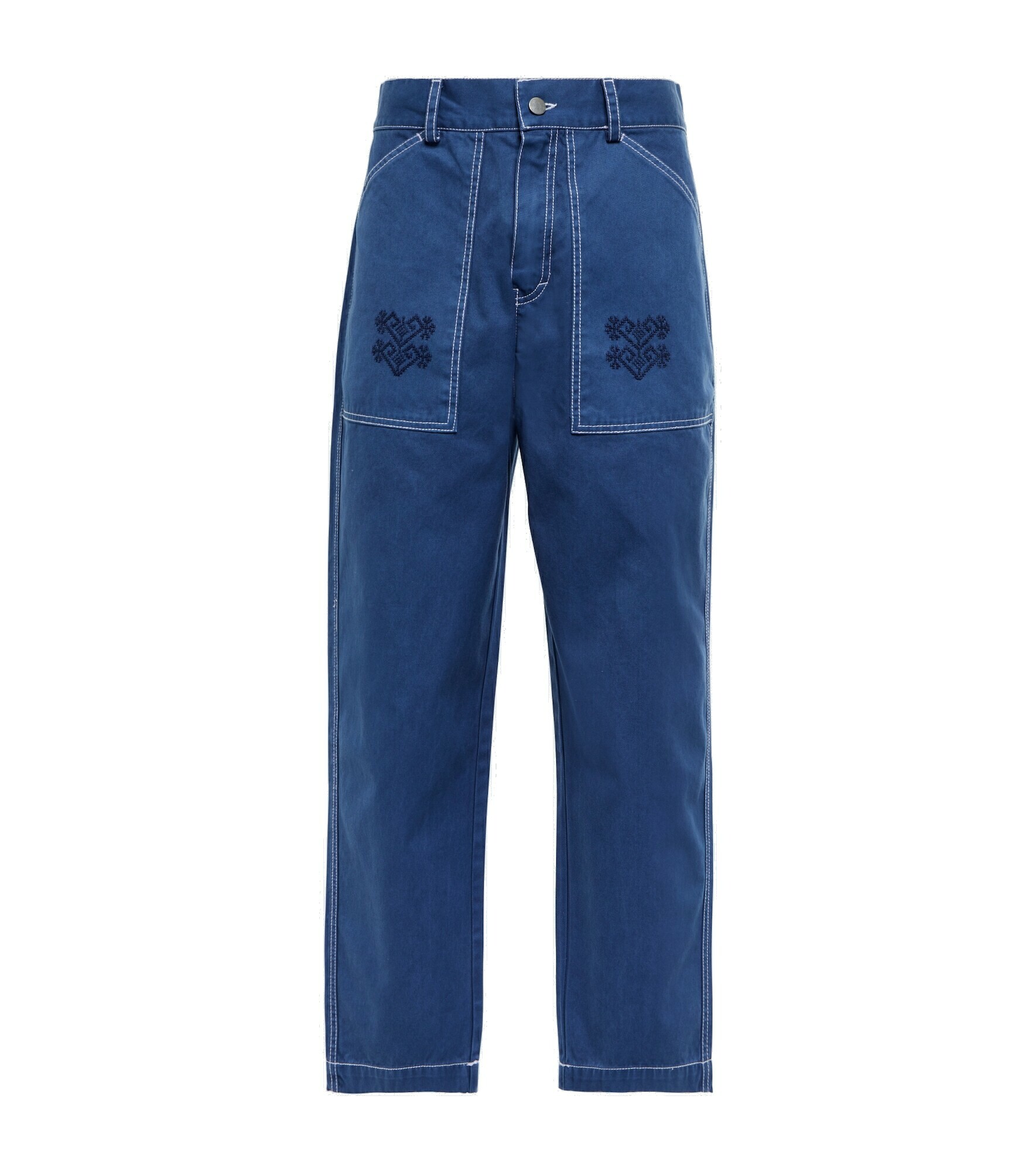Adish Embroidered straight jeans ADISH