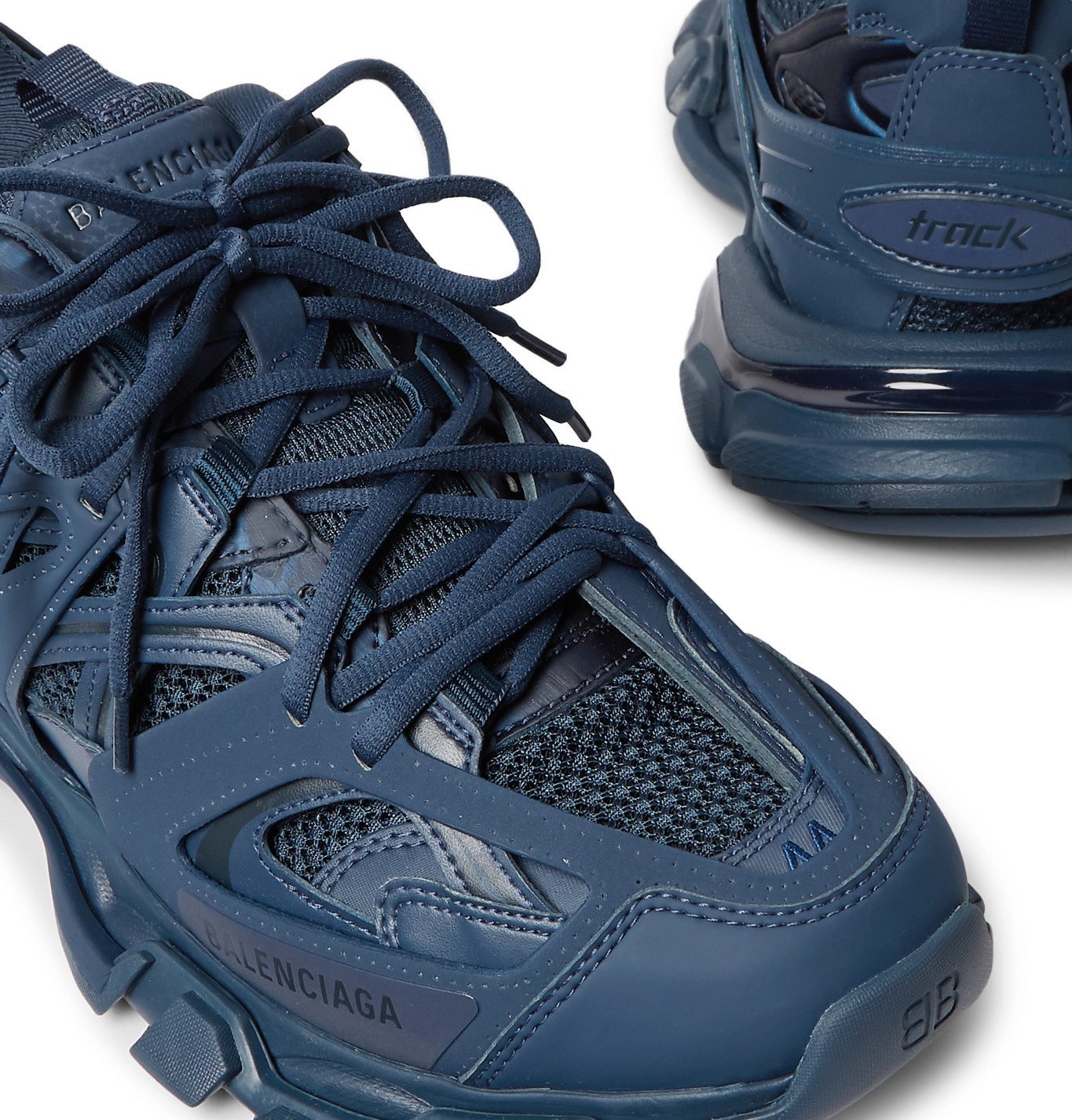 Balenciaga - Track Nylon, Mesh and Rubber Sneakers - Blue Balenciaga