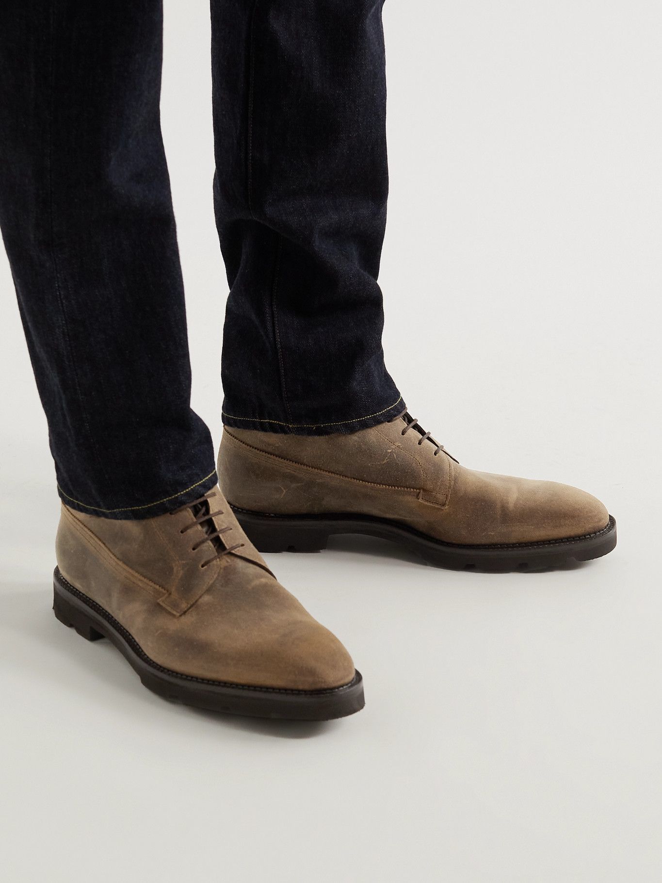 john lobb suede boots