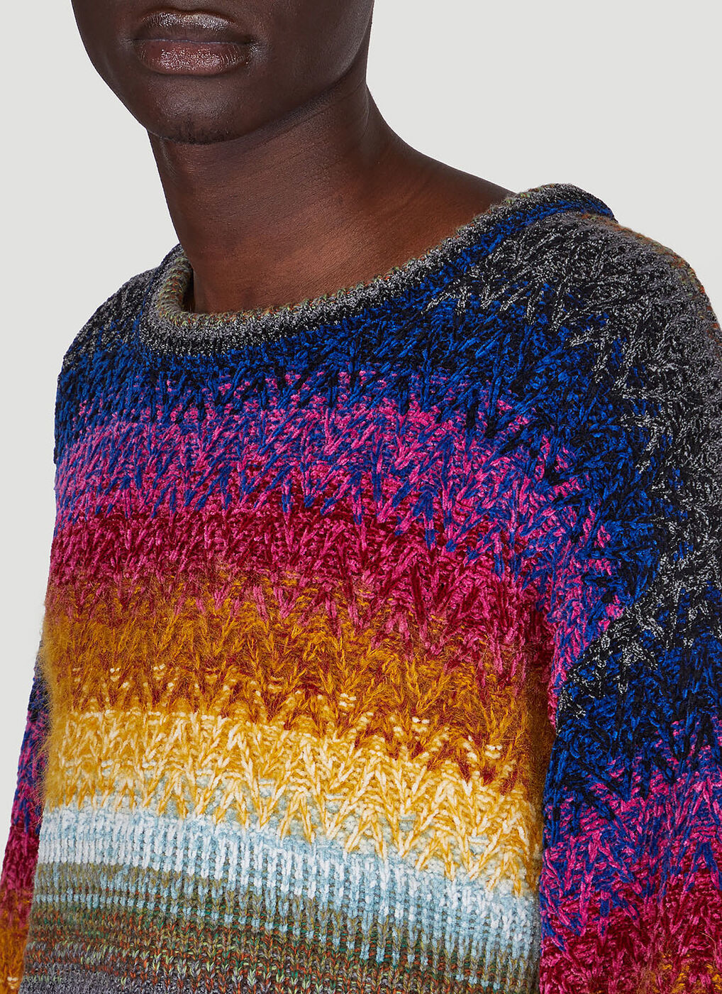 rainbow stripe sweater