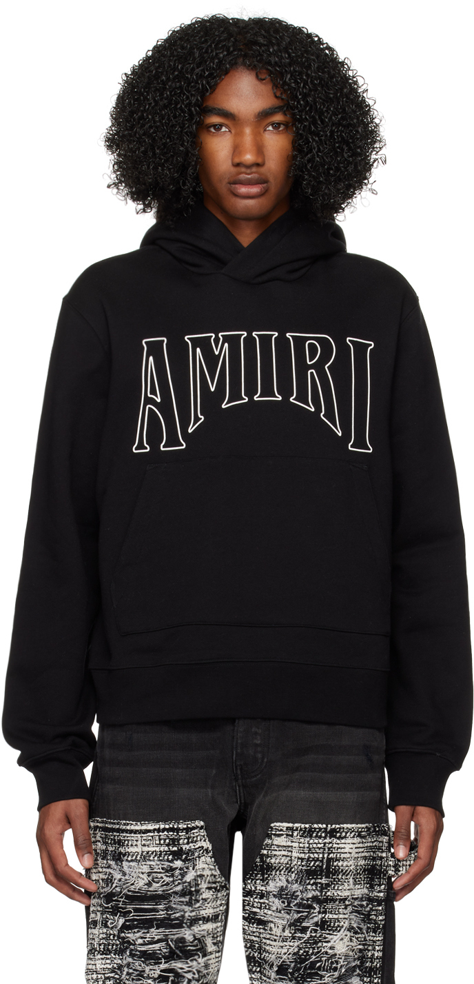 Amiri Black Bonded Hoodie Amiri