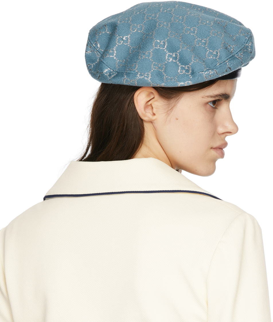 gucci lame beret