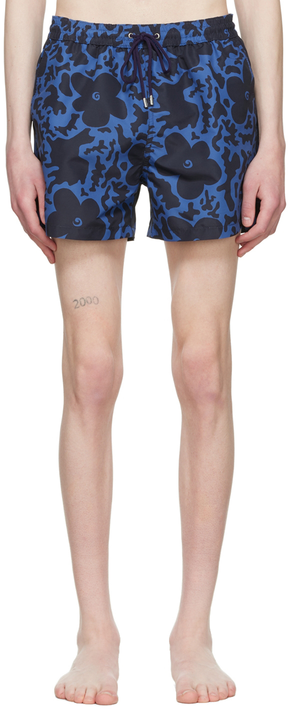 Paul Smith Blue Recycled Polyester Swim Shorts Paul Smith