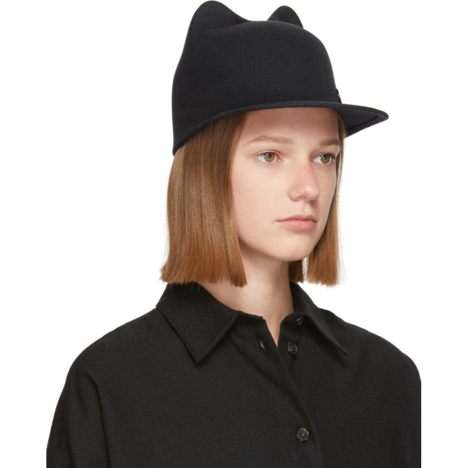 Maison Michel Grey Jamie Felt Cap 