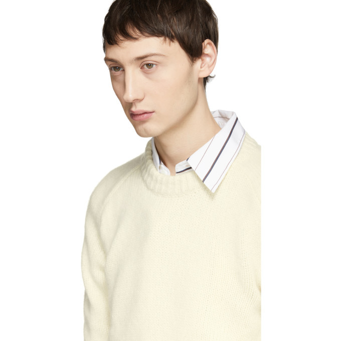 Maison Margiela Off-White Cashmere Sweater Maison Margiela