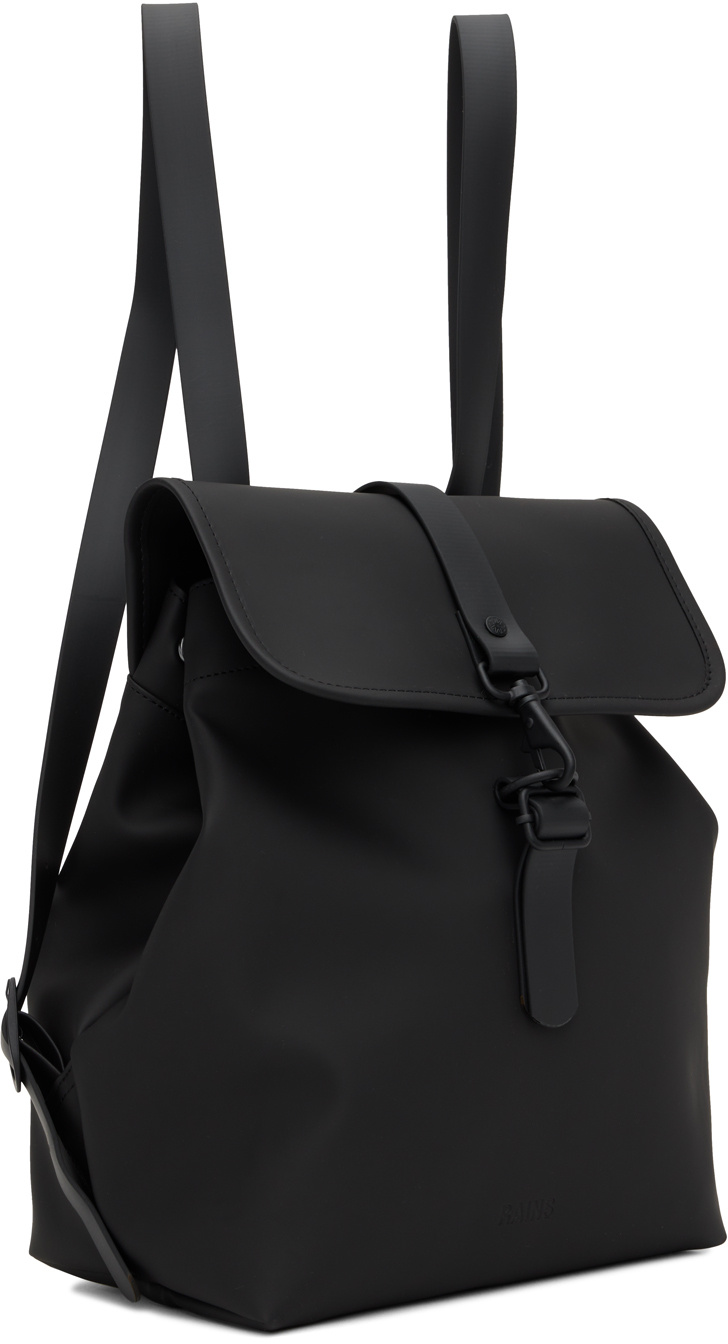 RAINS Black Bucket Backpack Rains