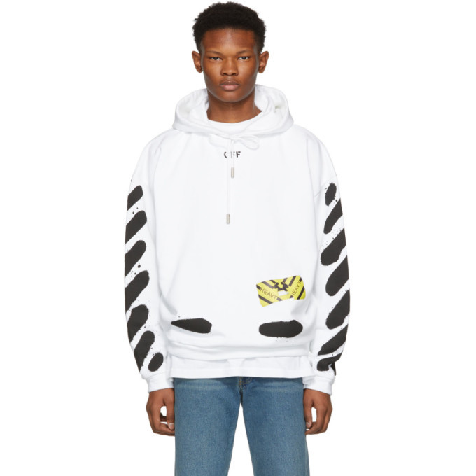 kandidat scrapbog Revival Spray Paint Off White Hoodie Online Sale, UP TO 62% OFF