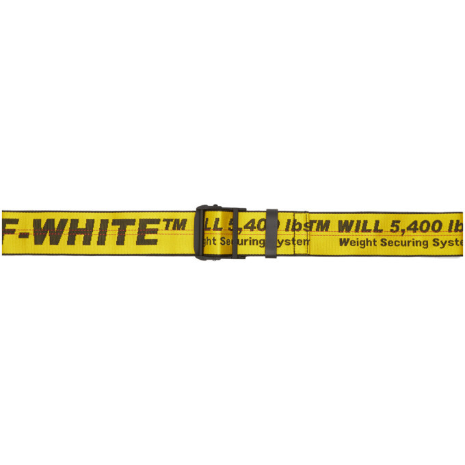 Off-White Yellow Cabin Luggage Belt Off 