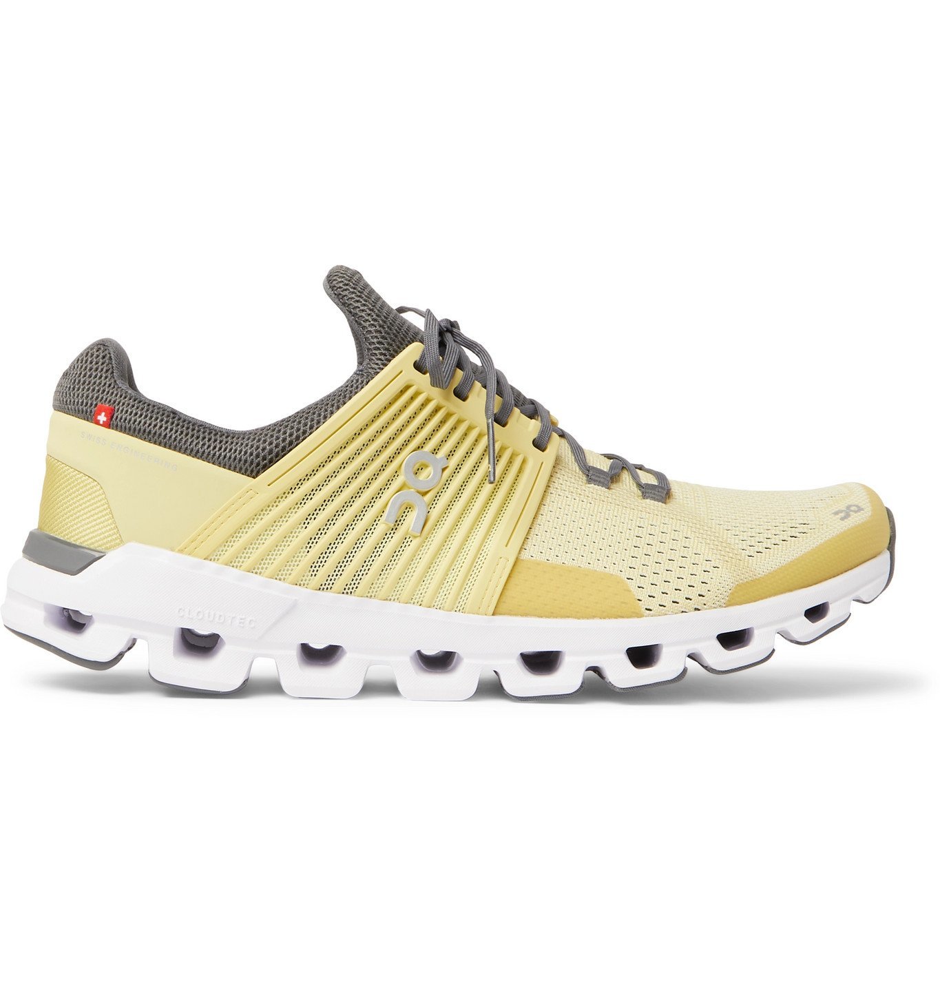 On - Cloudswift Rubber-Trimmed Mesh Running Sneakers - Yellow Onia