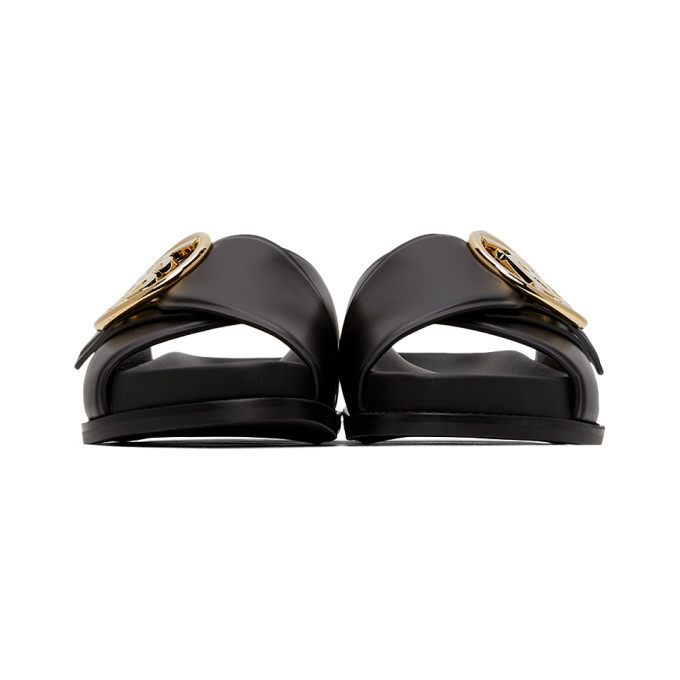 burberry black sandals