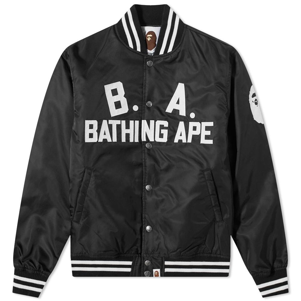 Photo: A Bathing Ape B.A. Nylon Varsity Jacket