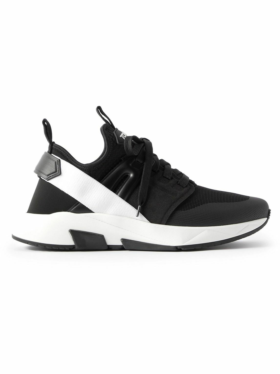 TOM FORD - Jago Neoprene, Suede and Leather Sneakers - Black TOM FORD