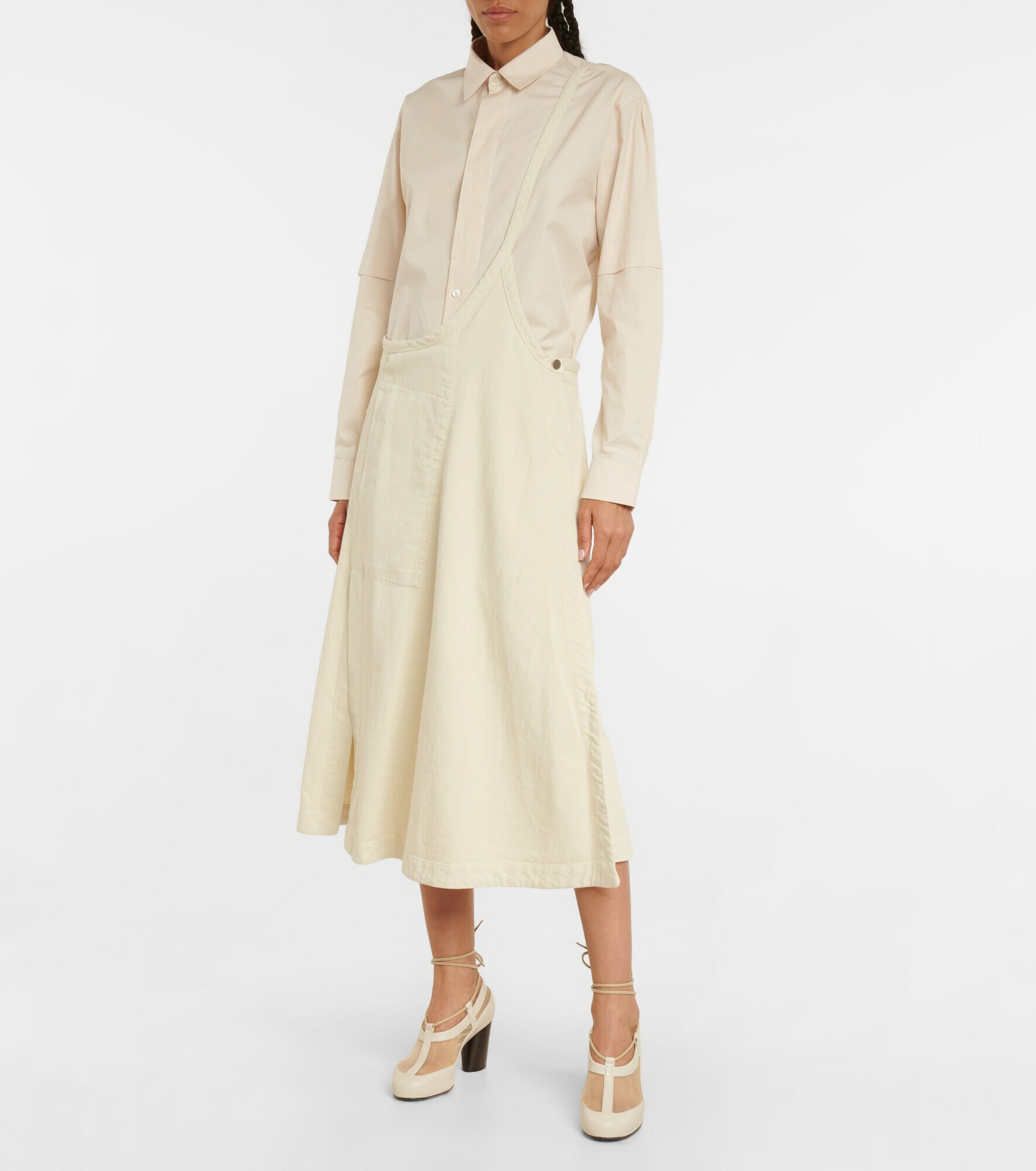 Lemaire Asymmetric denim skirt Lemaire