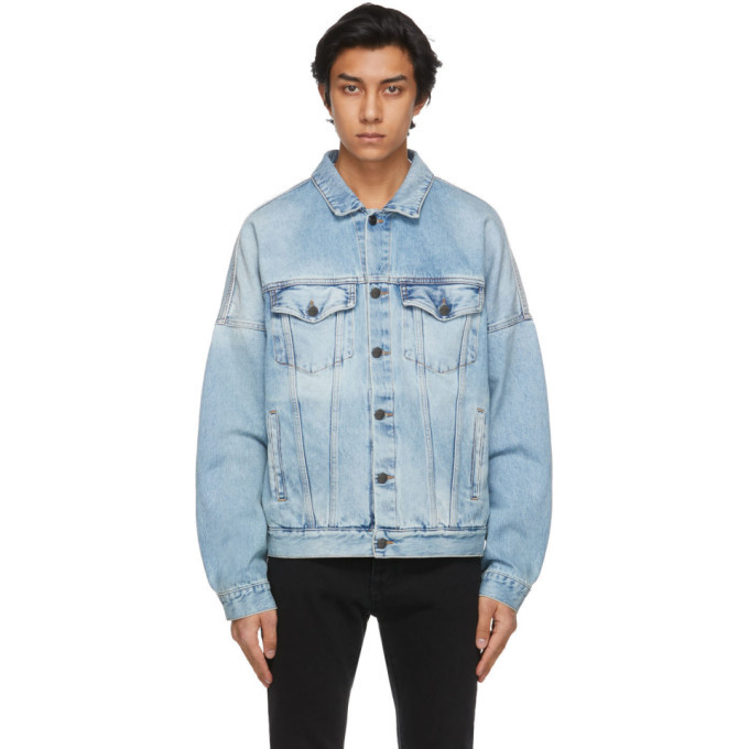 palm angels oversized denim jacket