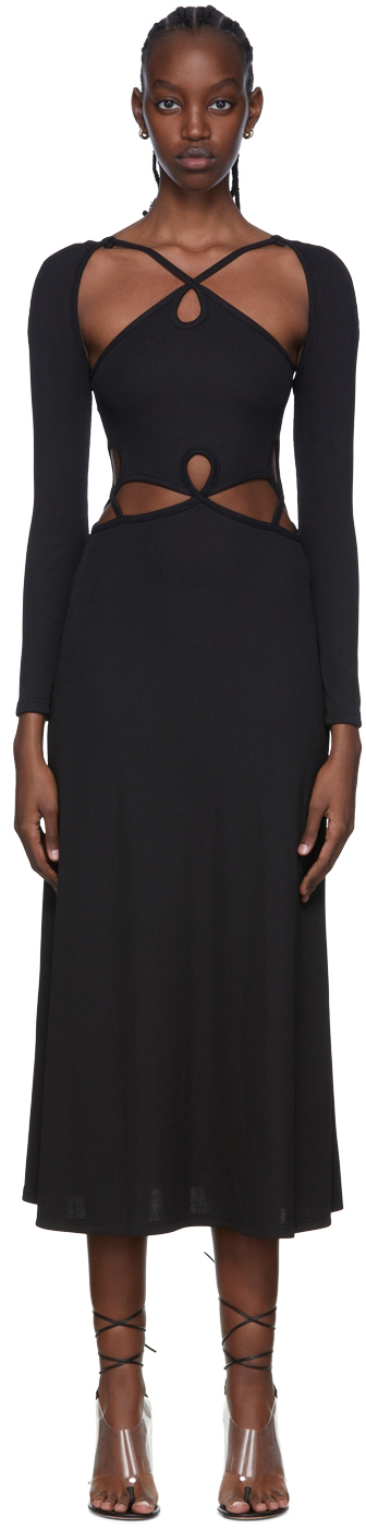 Christopher Esber Black Polyester Maxi Dress Christopher Esber