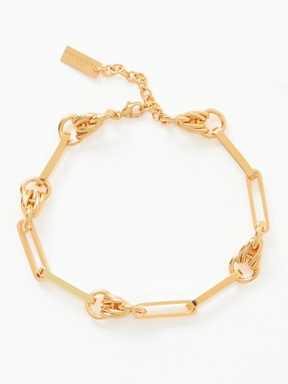 Photo: SAINT LAURENT - Gold-Tone Chain Bracelet - Gold