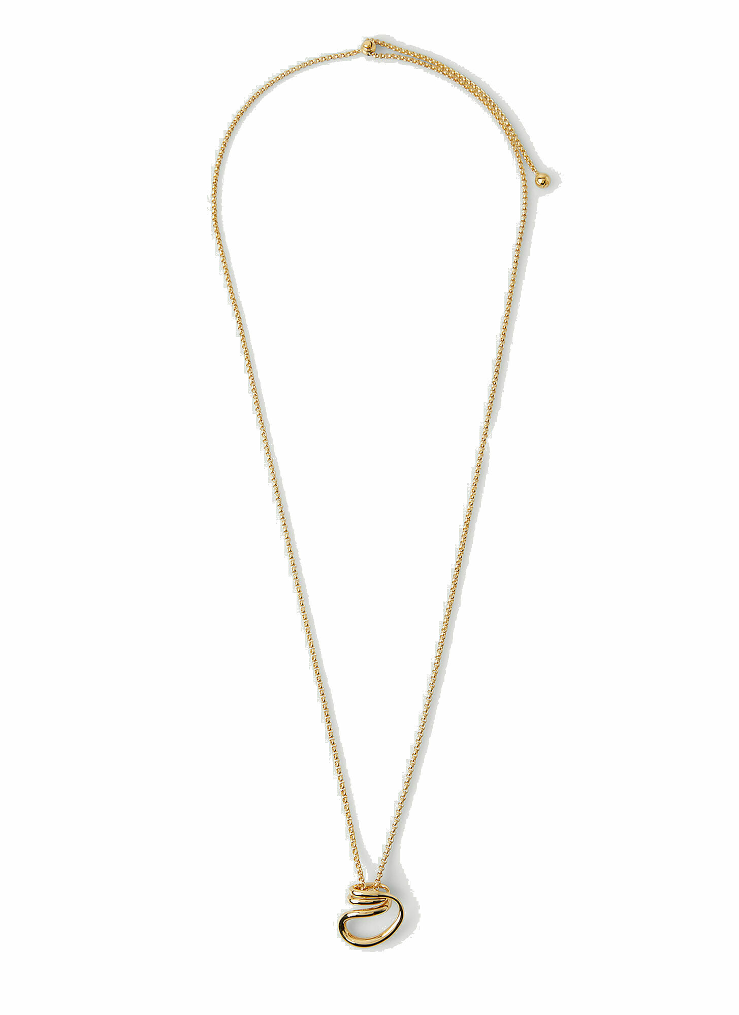 Photo: Charlotte Chesnais - Round Trip Pendant Necklace in Gold