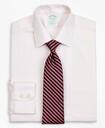 Brooks Brothers Men's Stretch Milano Slim-Fit Dress Shirt, Non-Iron Twill Ainsley Collar Micro-Check | Pink