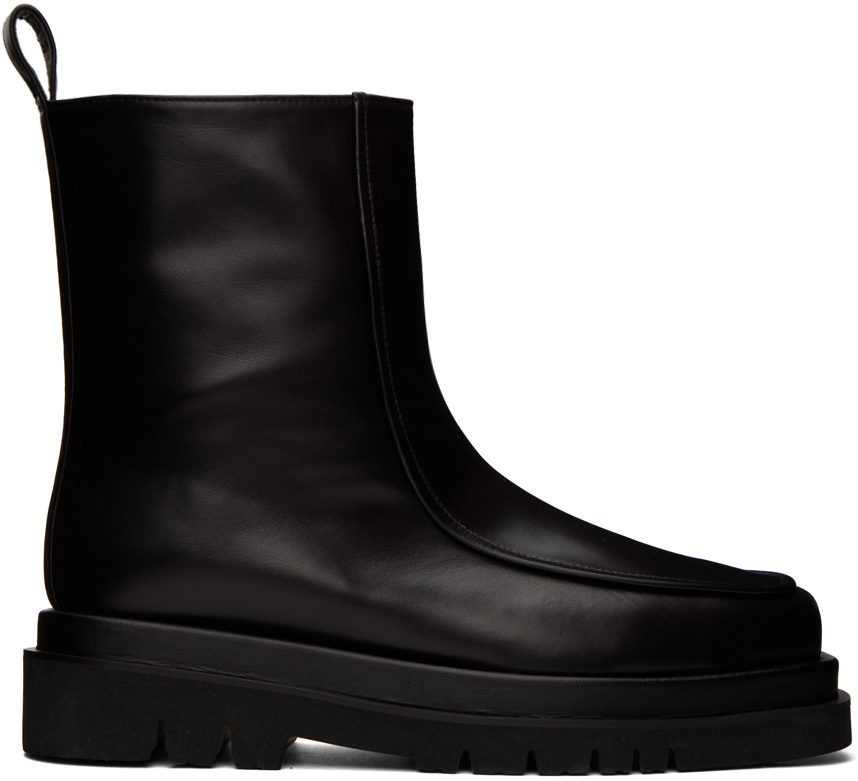 Recto Black Alex Leather Boots Recto