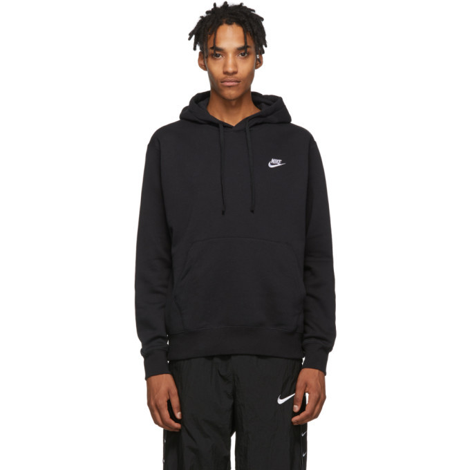 nike black club hoodie