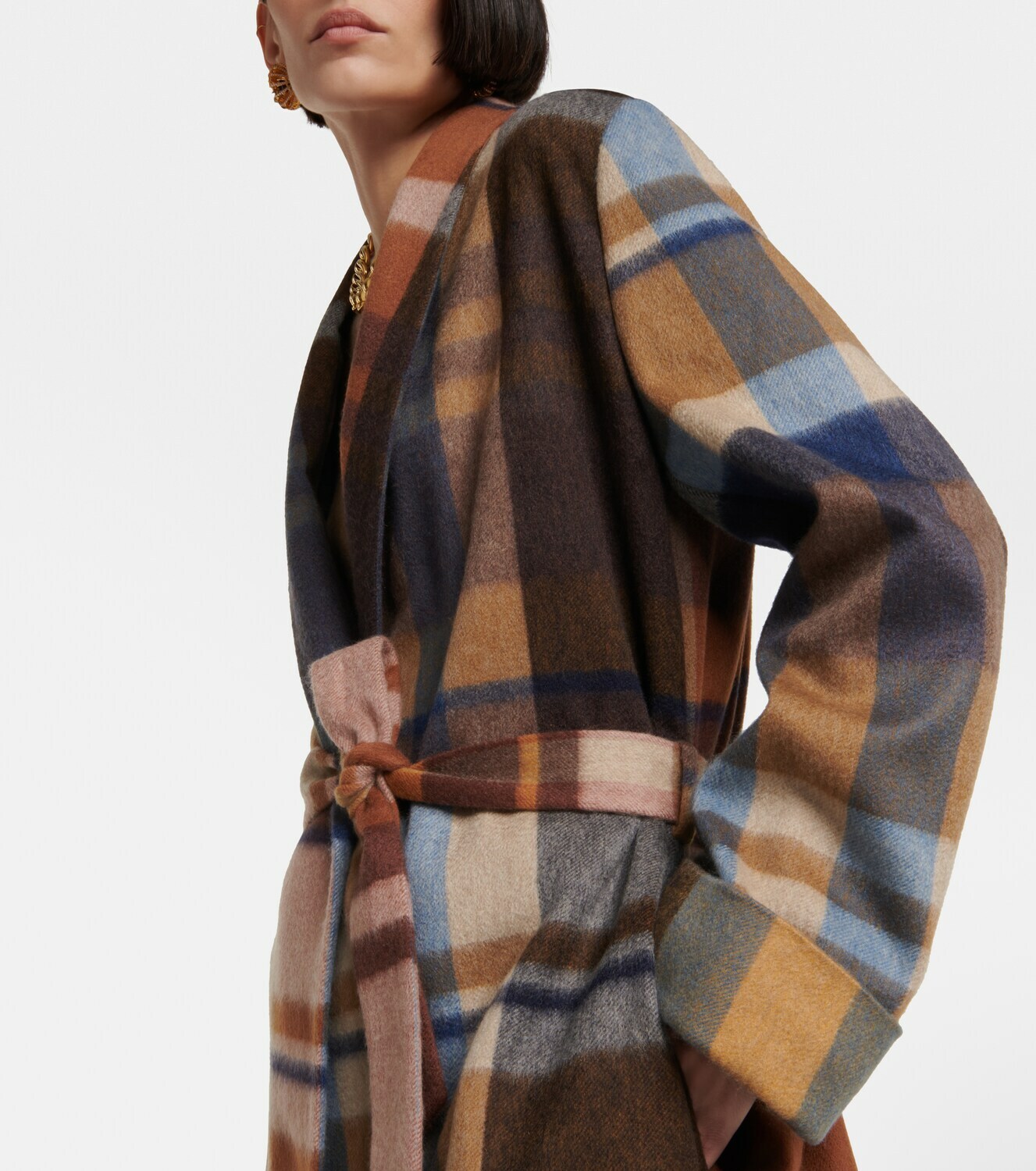 Loro Piana - Checked cashmere robe Loro Piana