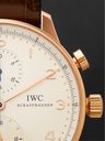 IWC Schaffhausen - Portugieser Automatic Chronograph 40.9mm 18-Karat Red Gold and Alligator Watch, Ref. No. IW371480
