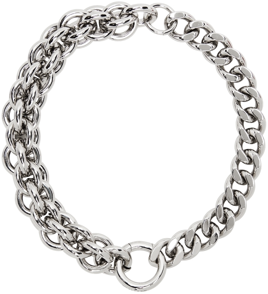 1017 ALYX 9SM Silver Mini Chunky Chain Necklace