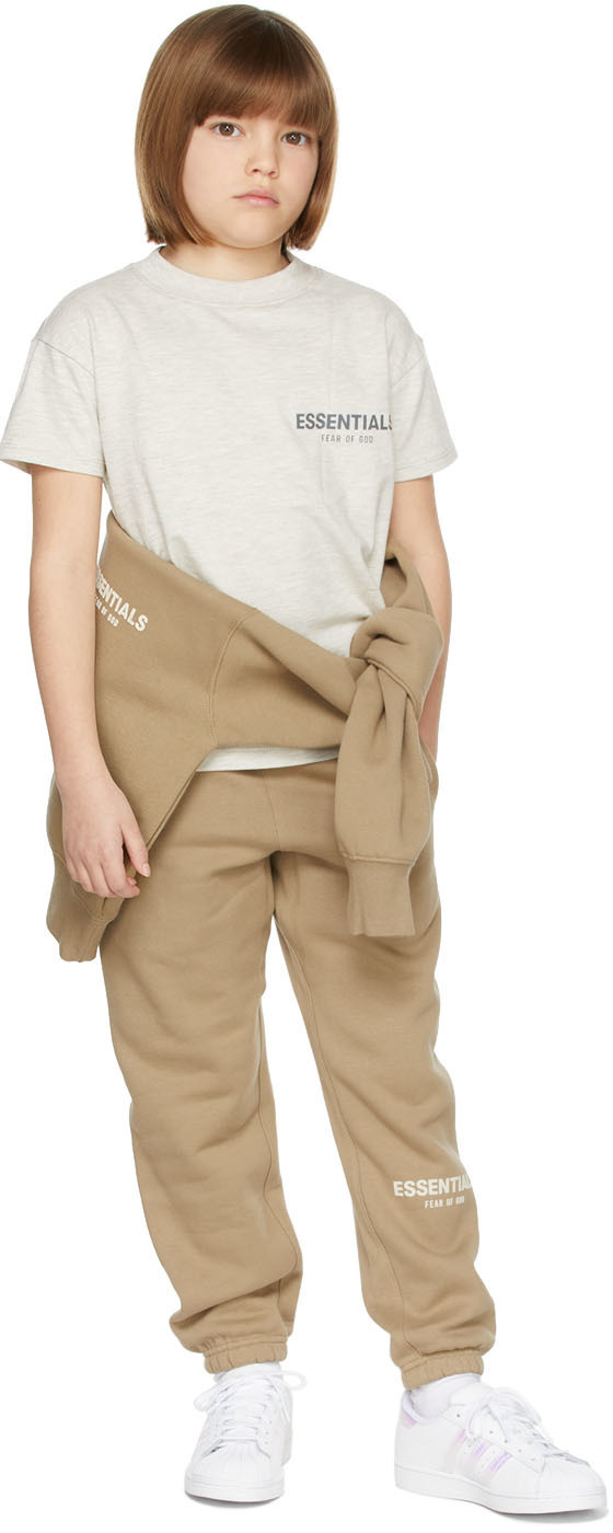 Photo: Essentials Kids Tan Fleece Lounge Pants