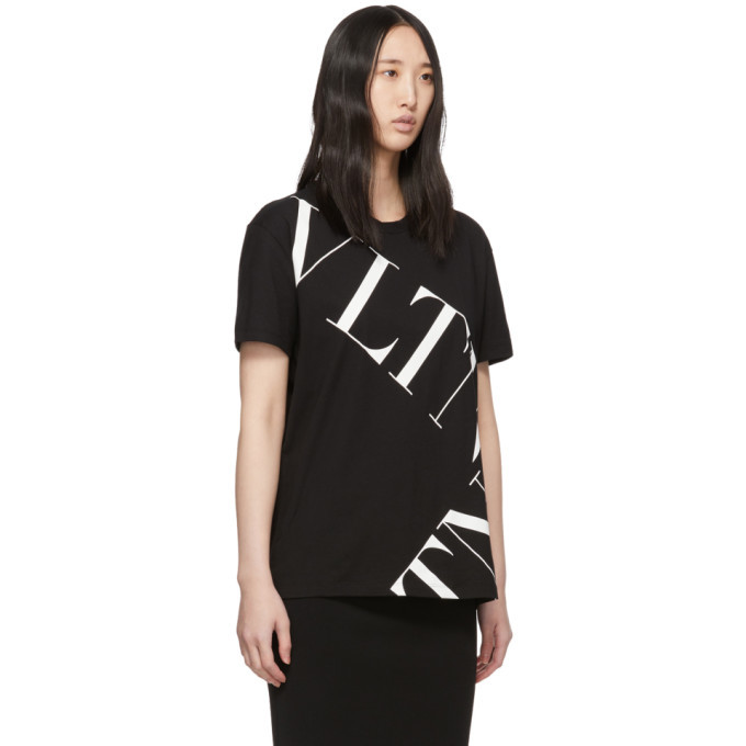 valentino grid t shirt