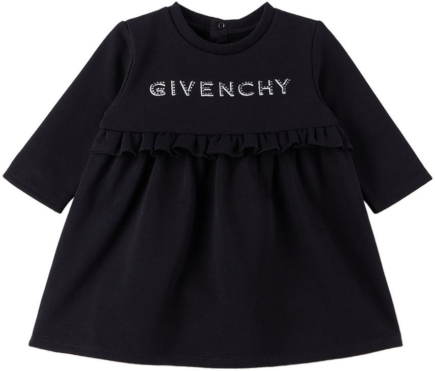 Givenchy Baby Black Ruffled Dress Givenchy