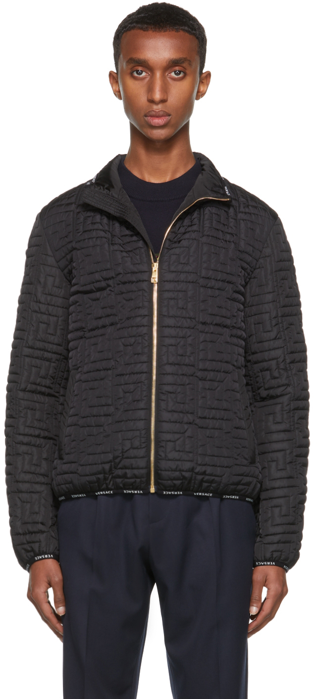 versace quilted jacket