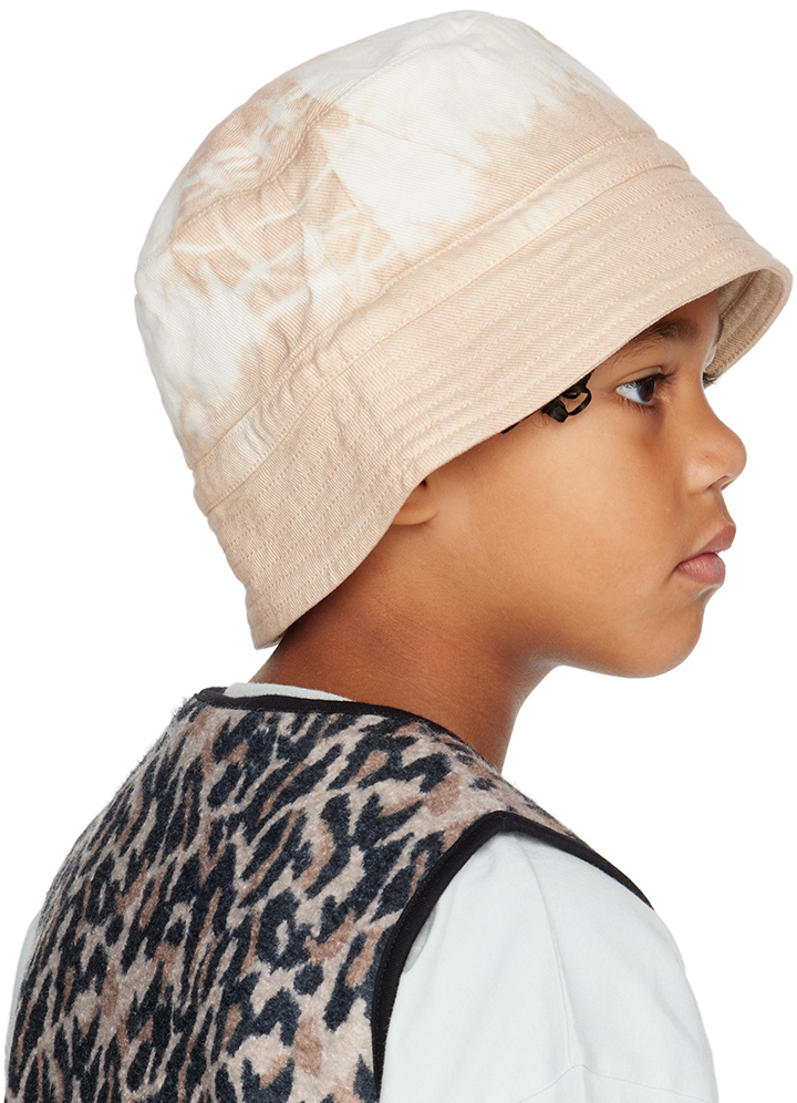 Wynken Kids Pink Denim Wave Bucket Hat Wynken