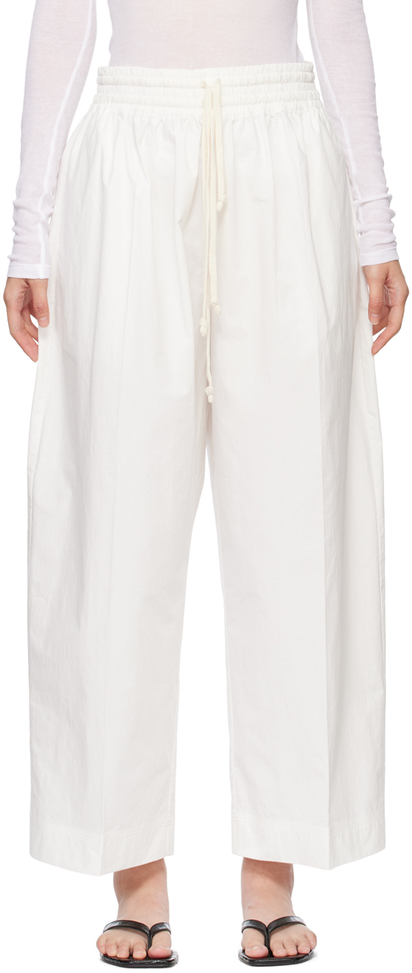 Photo: Subtle Le Nguyen White Wrinkled Lounge Pants