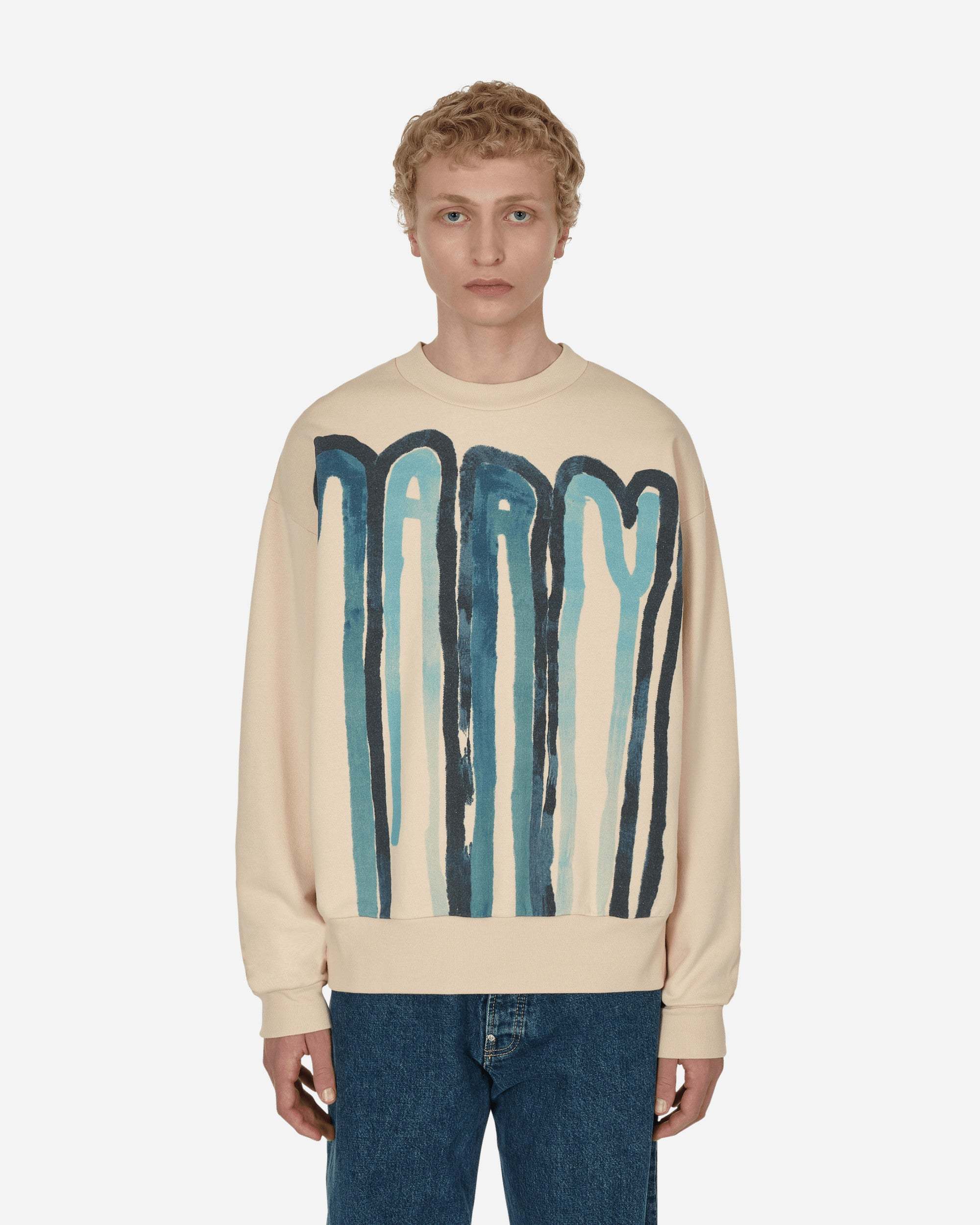 Dripping Logo Crewneck Sweatshirt Marni