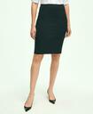 Brooks Brothers Women's The Essential Stretch Wool Pencil Skirt | Black
